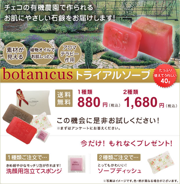 botanicusトライアルソープ